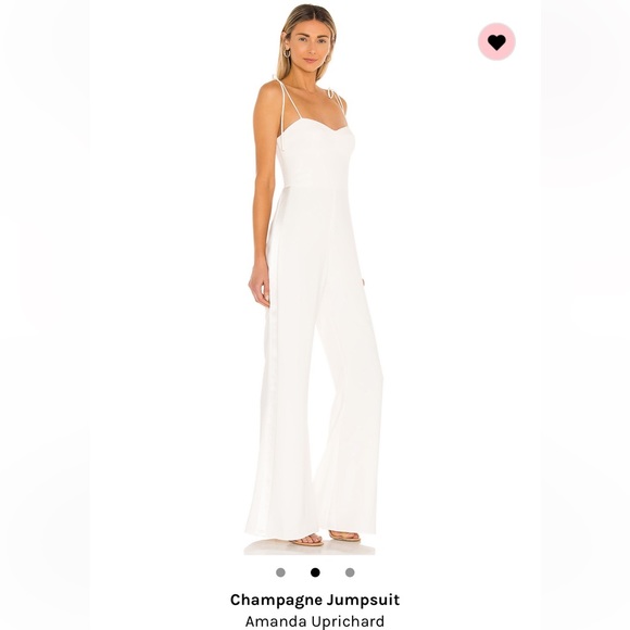 AMANDA UPRICHARD Champagne Jumpsuit size M - Picture 2 of 11